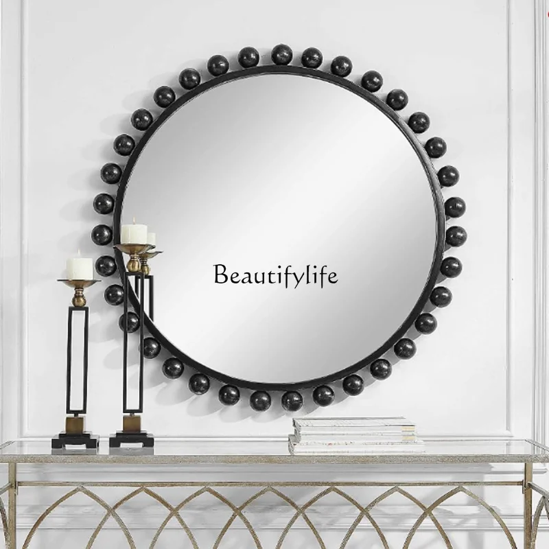 Bedroom bathroom mirror paste wall whole body patch small makeup paste glass cabinet door self-wall mirror