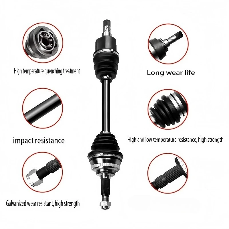 Drive Shaft Left and Right Half Shaft Assembly, Front and Rear Wheel Joint, High-quality Chassis Drive
