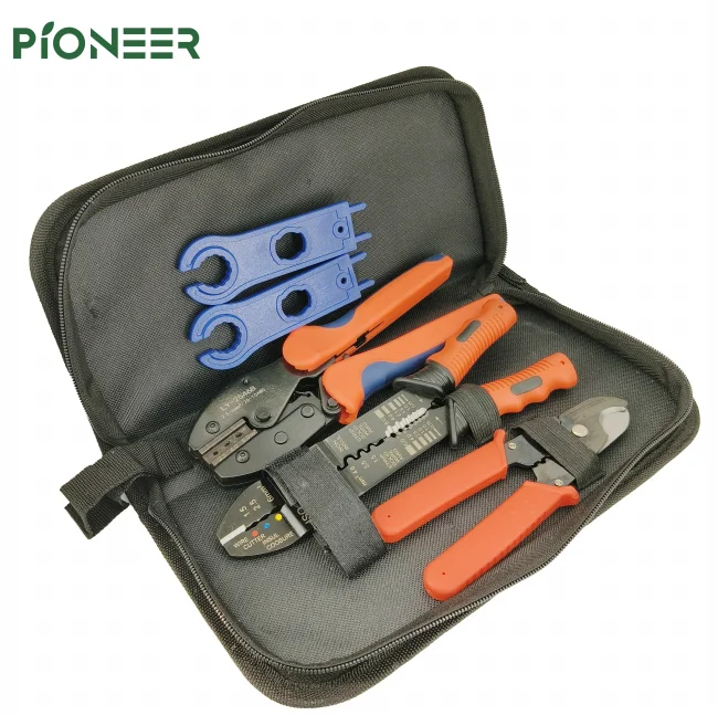 

Solar Panel Cable Crimping Tool Kit LY-2546B Connector 2.5/4/6mm Spanner Wrench Installation Carbon Steel & ABS 290mm