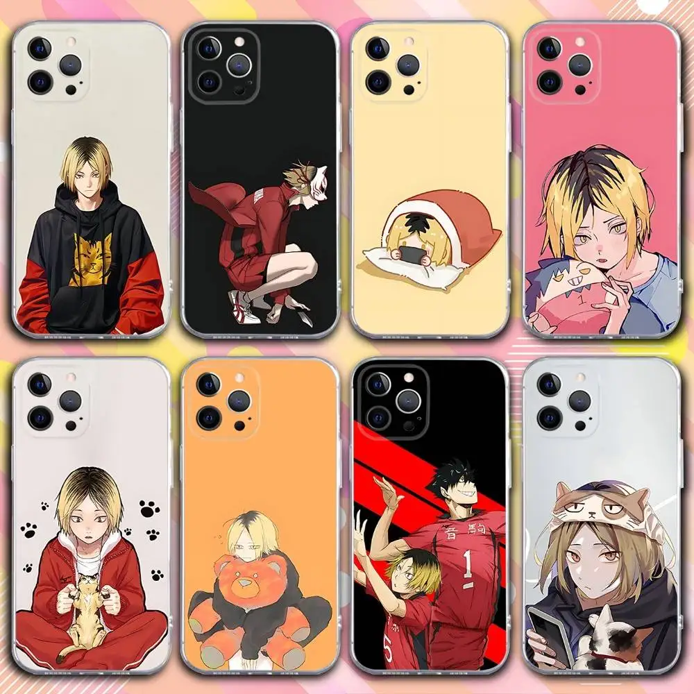 

H-Haikyuu Anime Nekoma Phone Case For iPhone 17,16,15,14,13,12,11 Pro,Max,Plus,X,XS,XR,SE4,E Mini Transparent Soft Cover