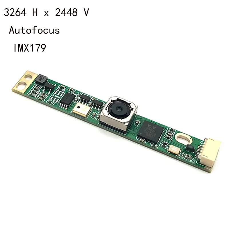 HD IMX179 8MP 15FPS Autofocus Fixed focus USB Camera module Free drive 75/120 degree with bi-directional digital microphone