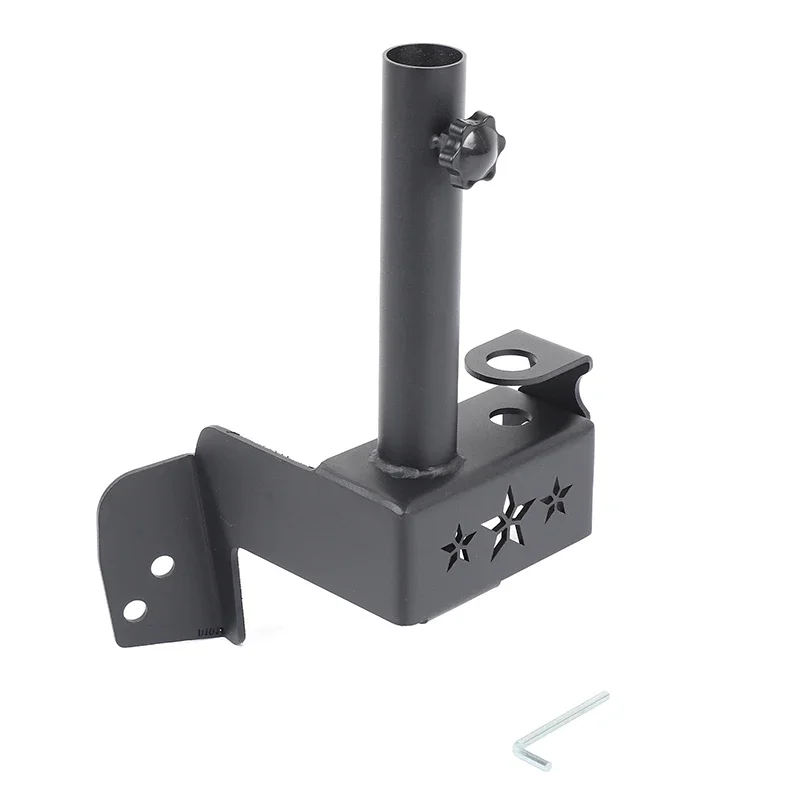 لخزان 400 Hi4-T 2023-2025 الباب الخلفي المفصلي حامل سارية العلم 2 في 1 هوائي قاعدة سارية العلم دعامة إضاءة الكربون الصلب #3