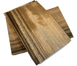 6pcs/lot  L:200x130mm T:0.4-0.5mm Natural Ebony Wood Veneer Furniture  Decorative Marquetry Art veneer