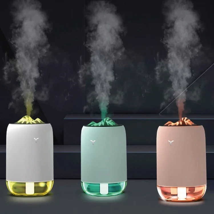 Usb Magic Flame Clear Aircare Humidifier Ecofriendly 260ml ที่กําหนดเอง Humidifier OEM Ultrasonic Humidifier Manual Warm Light