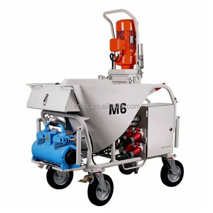 Fully Automatic Cement Plaster Spray Machine Screw Slurry Grouting Sand Material Gypsum Mortar Wall Spraying Pump