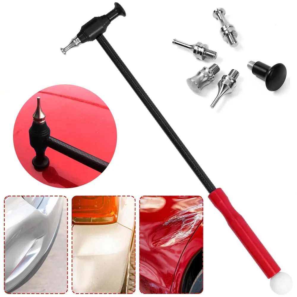 

Paintless Dent Repair Hammer Heads Tap Down Tools - for Auto Body, Refrigerators Auto Body Hammer Tools Set Car DIY Dent Fix