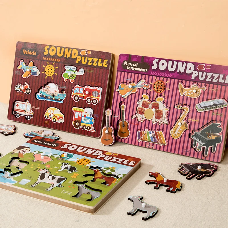 

Детские говорящие пазлы, доски для царапин для младенцев и малышей, развивающие строительные блоки для раннего детства, музыкальные игрушки.