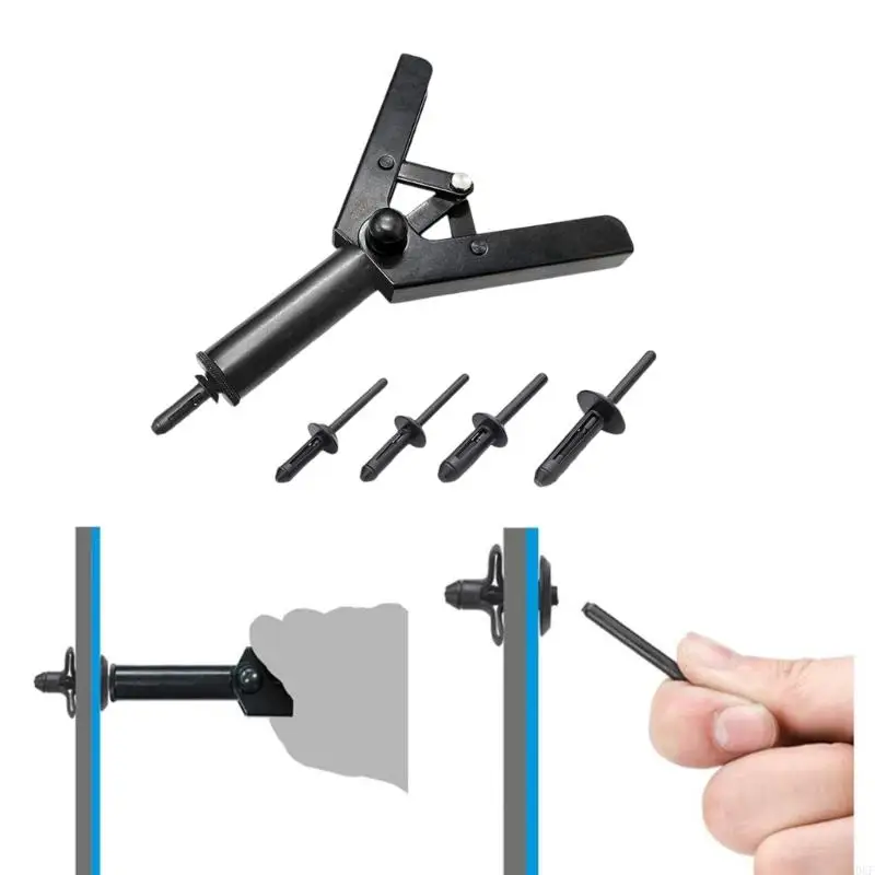 Professional 41pc Plastic Riveter Set For Home And Workshop Fastening Tasks A0KF