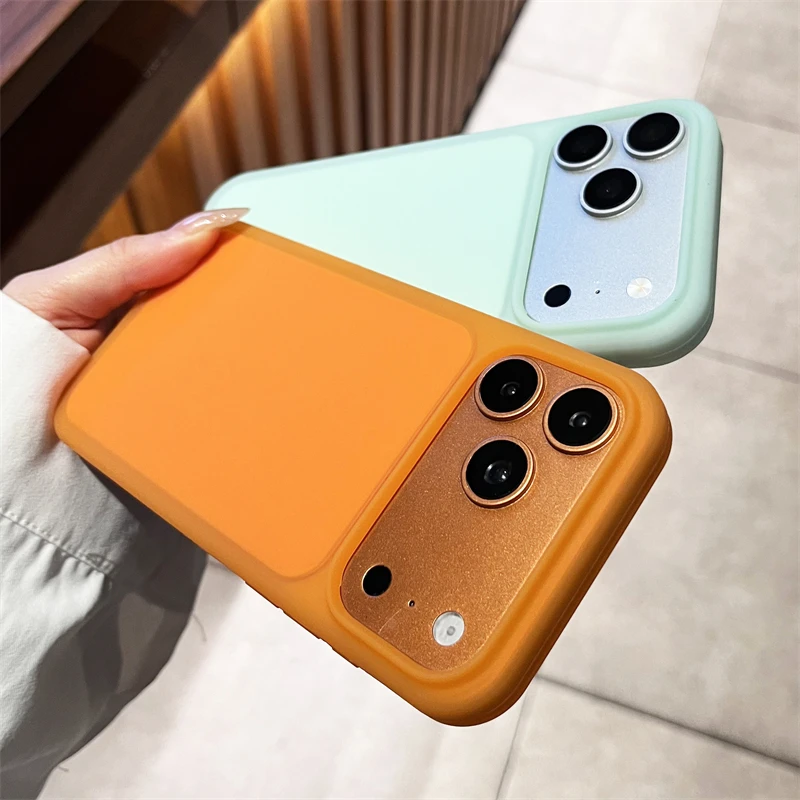 Original Flüssigsilikon Candy Jelly Farbige Matte Weiche Hülle für iPhone 18 Pro 17 16 15 Pro Max Stoßfeste Bumper-Schutzhülle – Detail 9