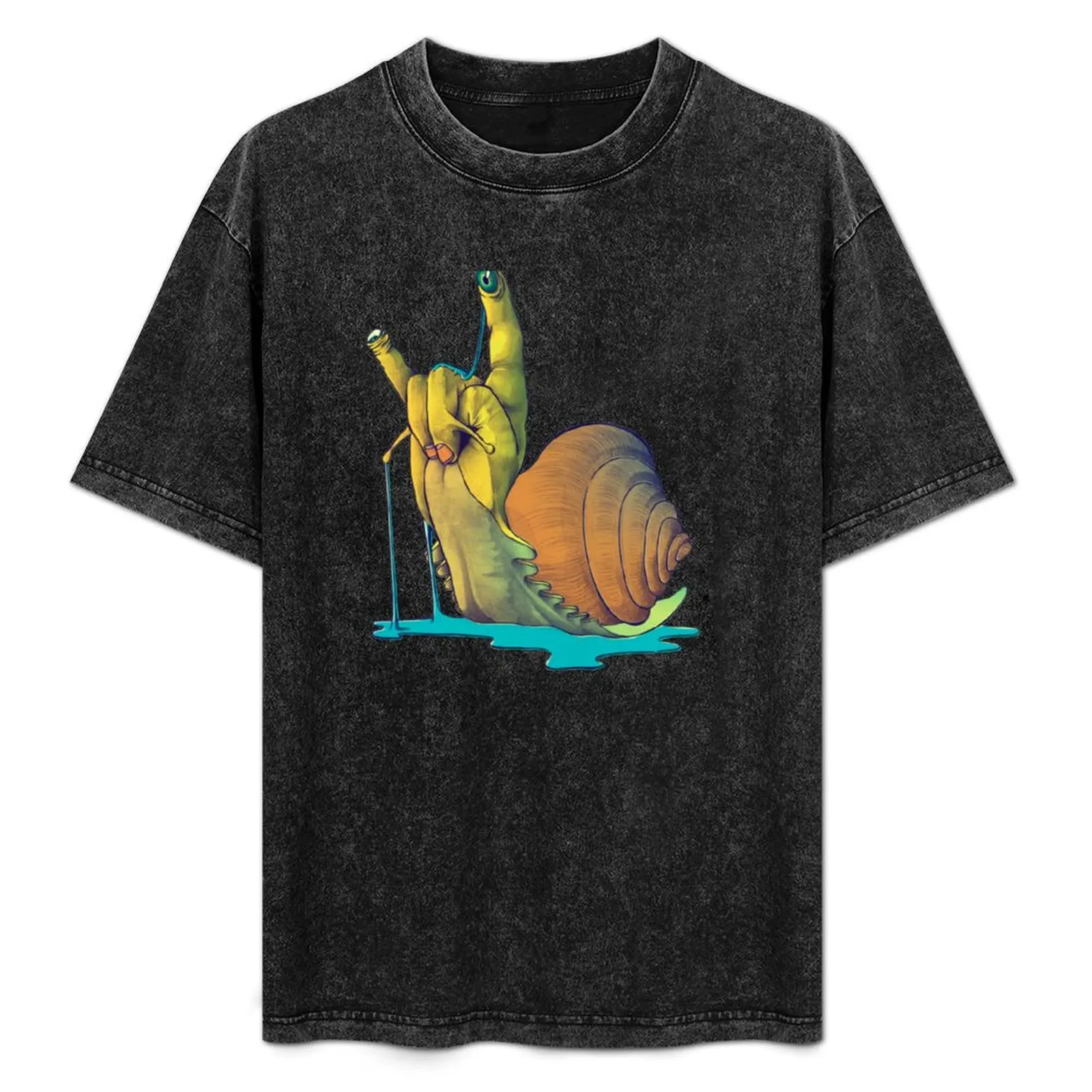 

Snail Gesture T-Shirt plus size tops vintage clothes graphic t shirt vintage mens champion t shirts