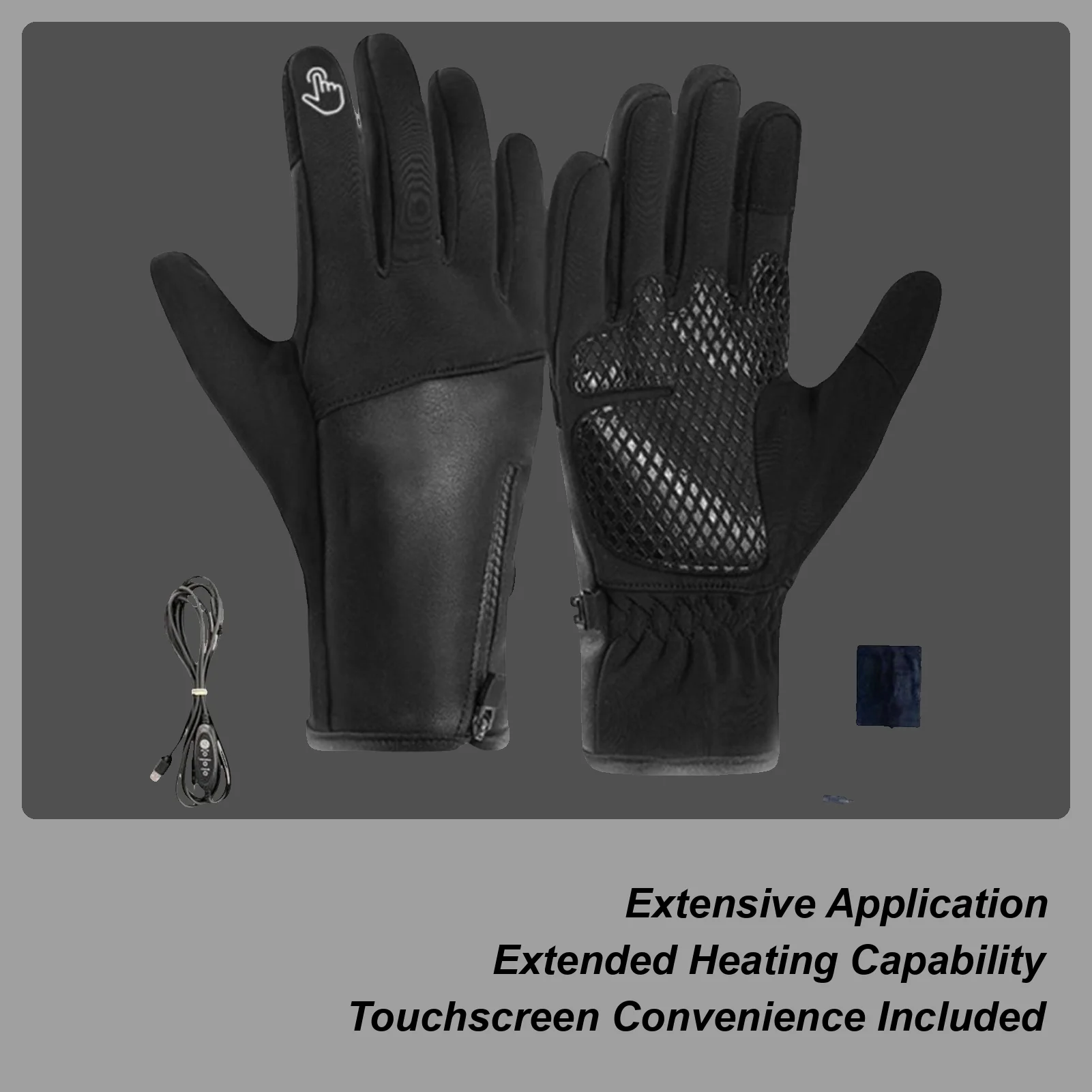 

Перчатки с подогревом для мужчин, перезаряжаемые сенсорные ветрозащитные согревающие варежки для холодной погоды для катания на лыжах, сноуборде, зимних видов спорта