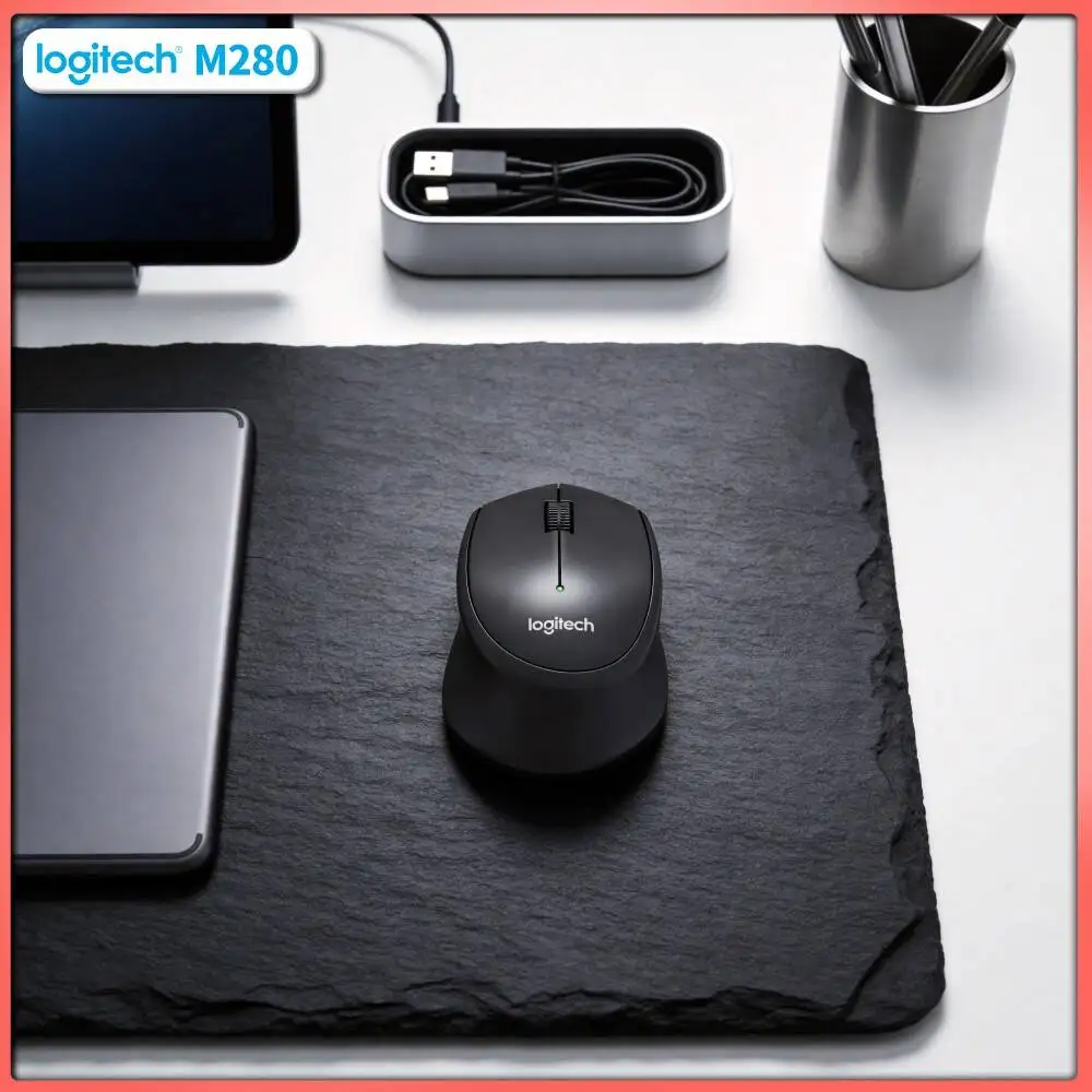 Logitech M280 Wireless Mouse Thin Slim 10m Range 1000 DPI Sharp Tracking Long-Lasting 18-Month Battery