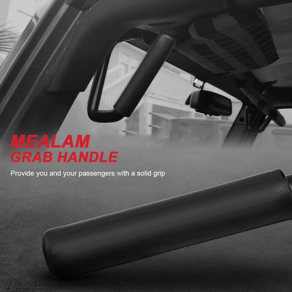 

Front Grab Bars Kit Aluminum Alloy Front Grab Handles Front Grab Grip Handle Bars for Wrangler JK JKU 2007-2018