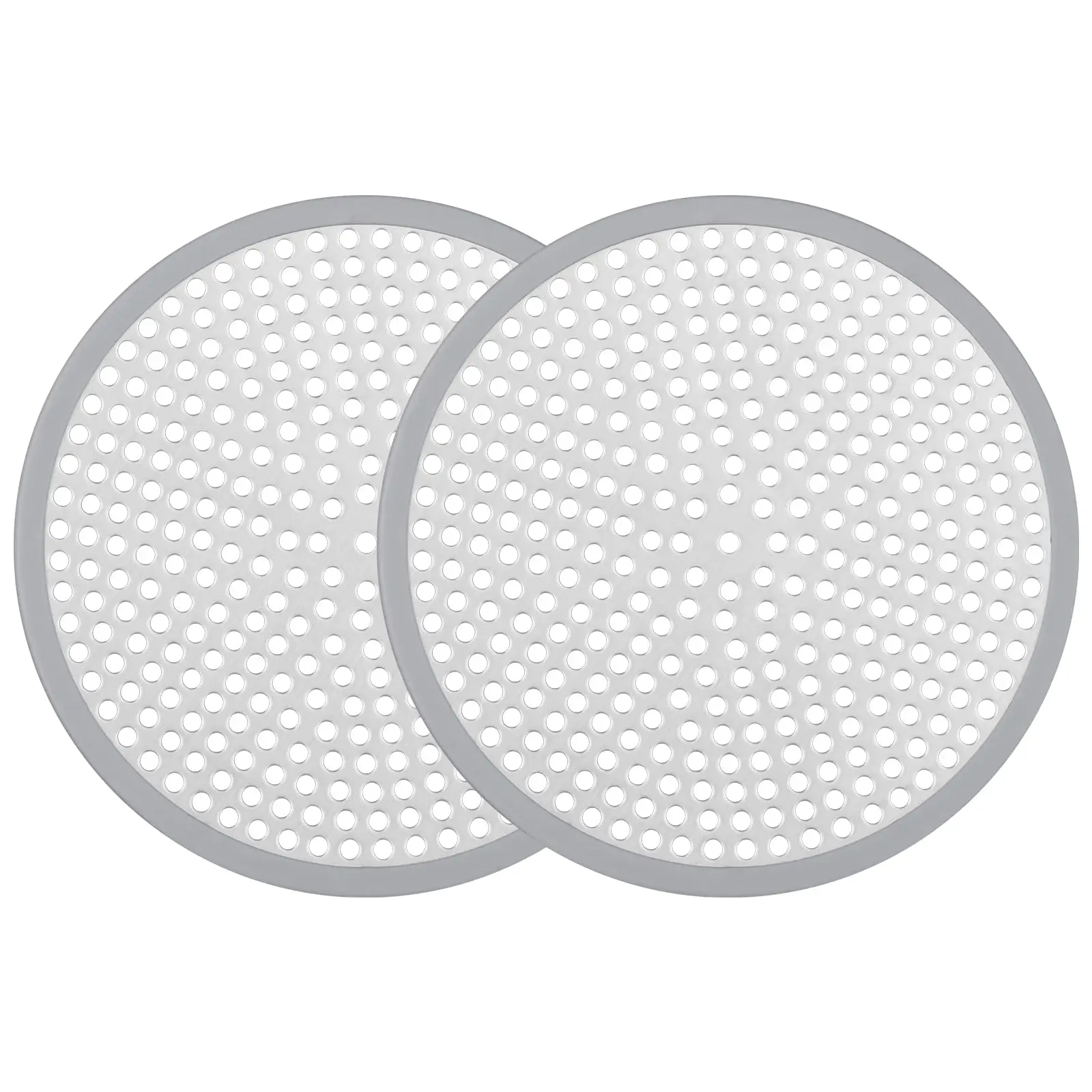

2-Pack Stainless Steel Shower Drain Cover, 4.72-Inch Hair Catcher with Silicone Seal - No-Tool Installation for Bath & Sink