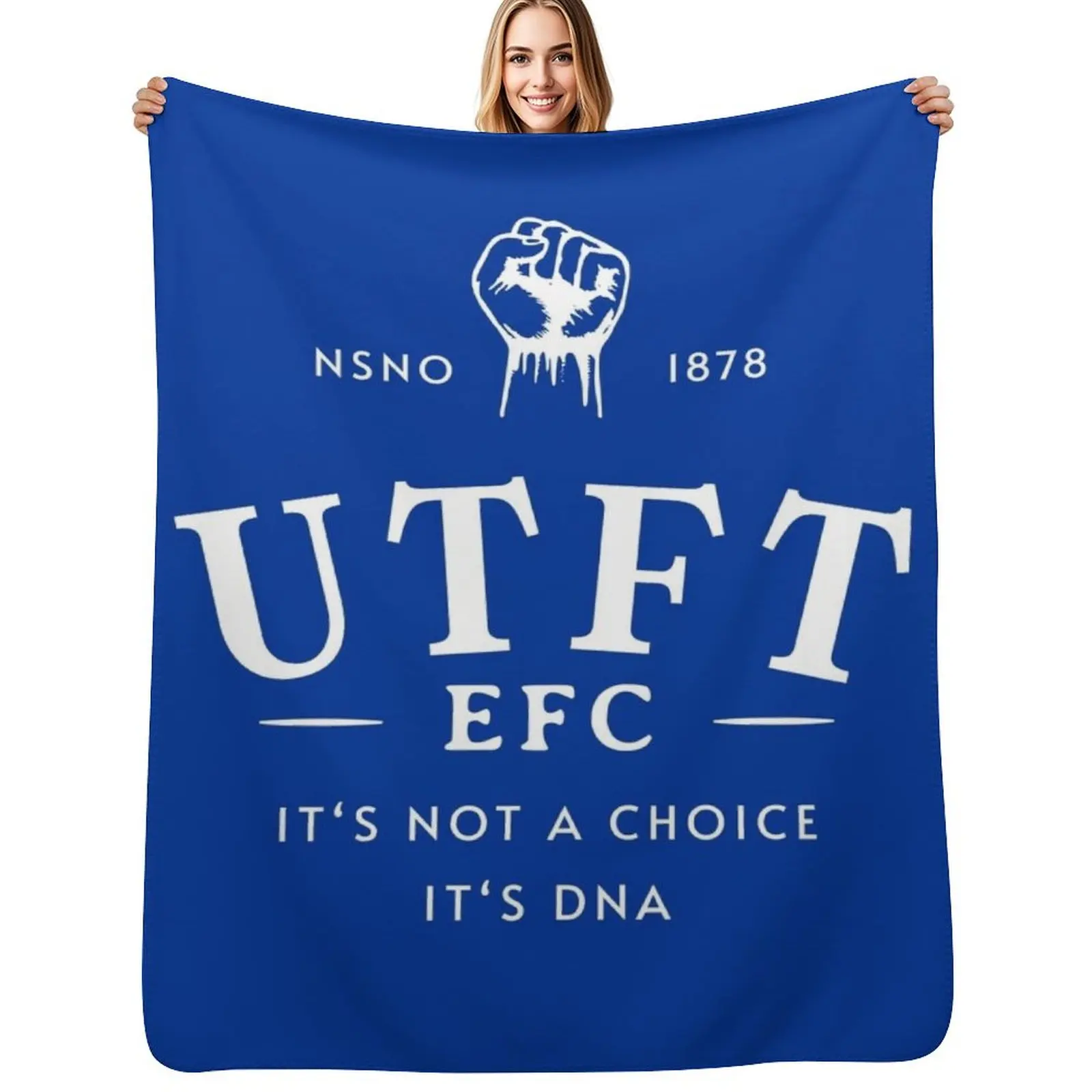 

Everton. It's Not A Choice. It's DNA. Throw Blanket Flannels bed plaid decorative cosplay anime Blankets