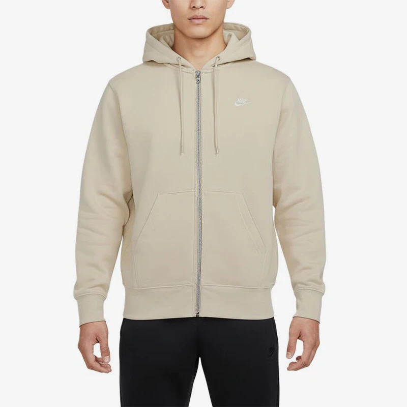 Nike genuine sports hooded zipper and velvet long sleeved casual jacket jacket FN3862-229