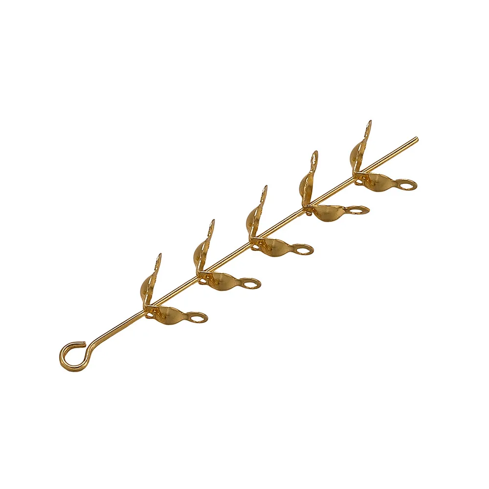 50/100 قطعة المشابك الفولاذ المقاوم للصدأ السنانير تجعيد الخرز نهاية موصلات ل الديكور القلائد أساور مجوهرات ذاتية الصنع صنع الملحقات