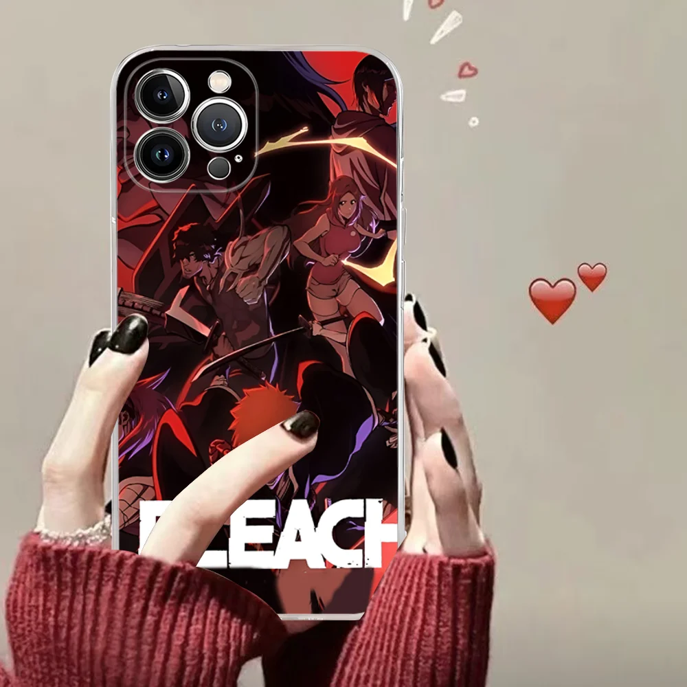 Bleach Kurosaki Ichigo Phone Case Silicone Soft for iphone 15 14 13 12 11 Pro Mini XS MAX 8 7 6 Plus X XS XR Cover