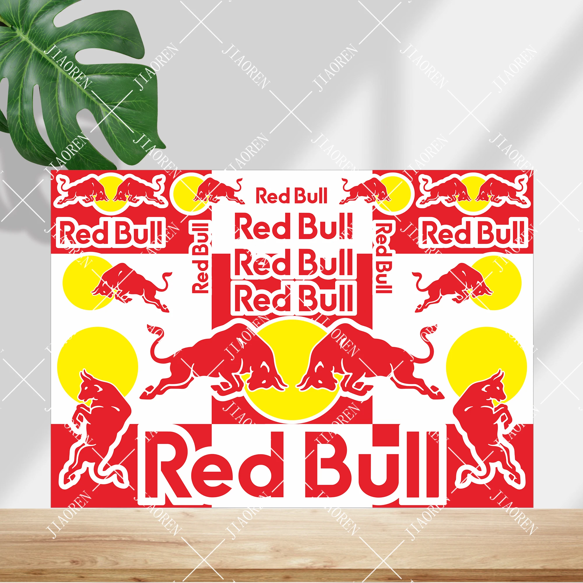 

Christmas NEW Red Bull Stickers Motorcycle Helmet Decals Logo