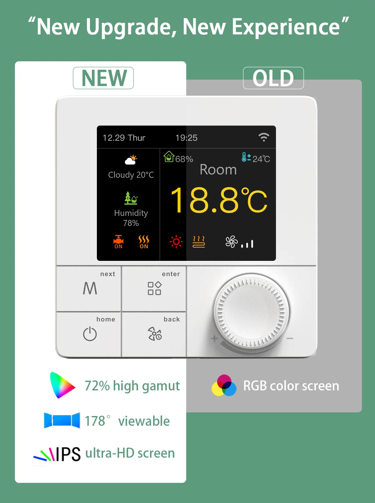 Imagem -02 - Tuya Wifi Smart Floor Heating Termostato Regulador Quente Elétrico Água Gás Caldeira Controle Remoto Controlador de Temperatura Alexa Google