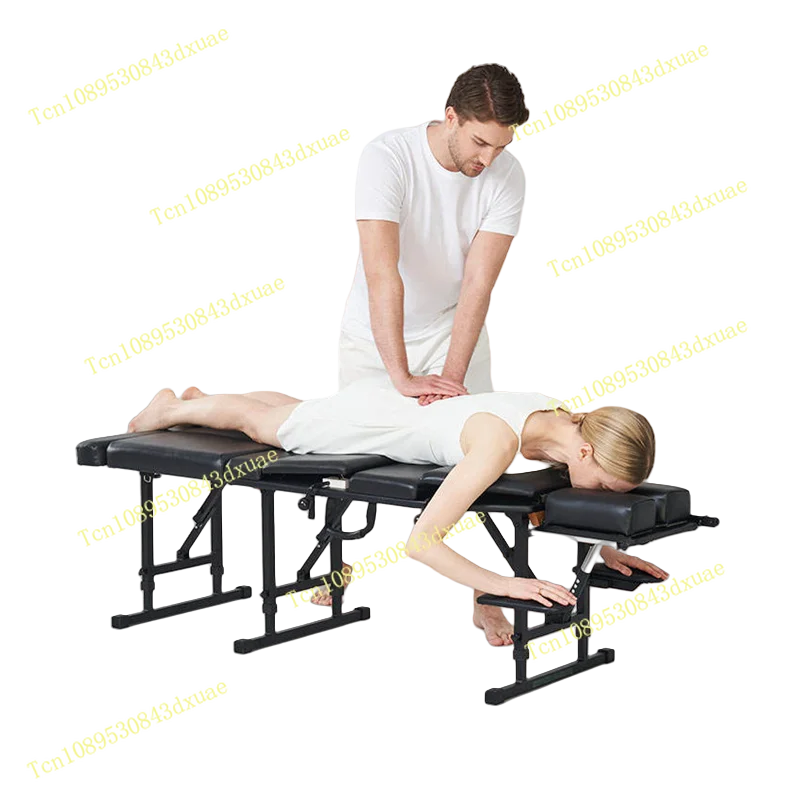JQ-180 Best Portable Manual Type Folding Chiropractic Table With Drops Treatment Table Camilla Quiropractica