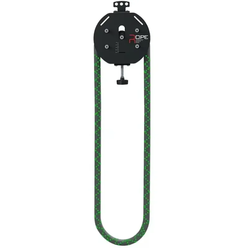 Self-resistant manual climbing rope trainer for arm exercise