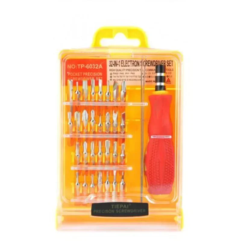 A Set 32 In 1 Multifunctional Repair Tools Tweezer Screwdriver Bits for iPhone Laptop Cellphone PC Pad Manual Repair Hand Tools