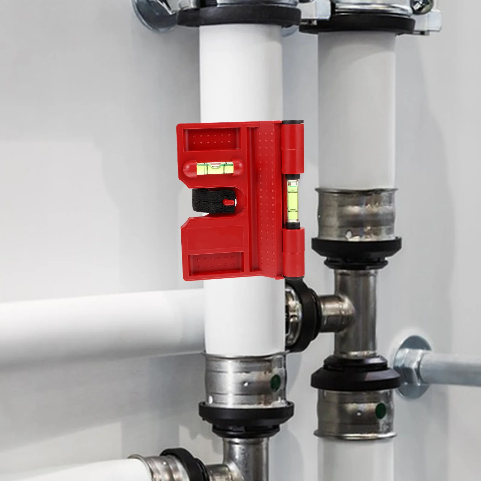 2Pcs Foldable Angle Gauge Small Angle Meter Professional Level Tool for Pillars Flagpoles Railings Bubble Level Indicator