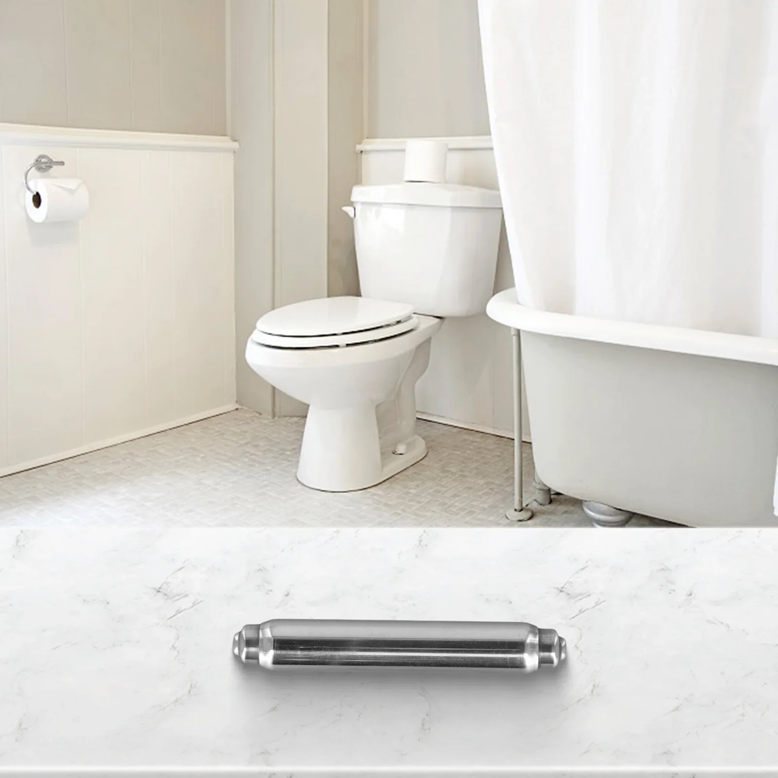 Sturdy Stainless Steel Toilet Paper Holder Spool Replacement, Prevents Roll Paper From Dropping, Easy Installation