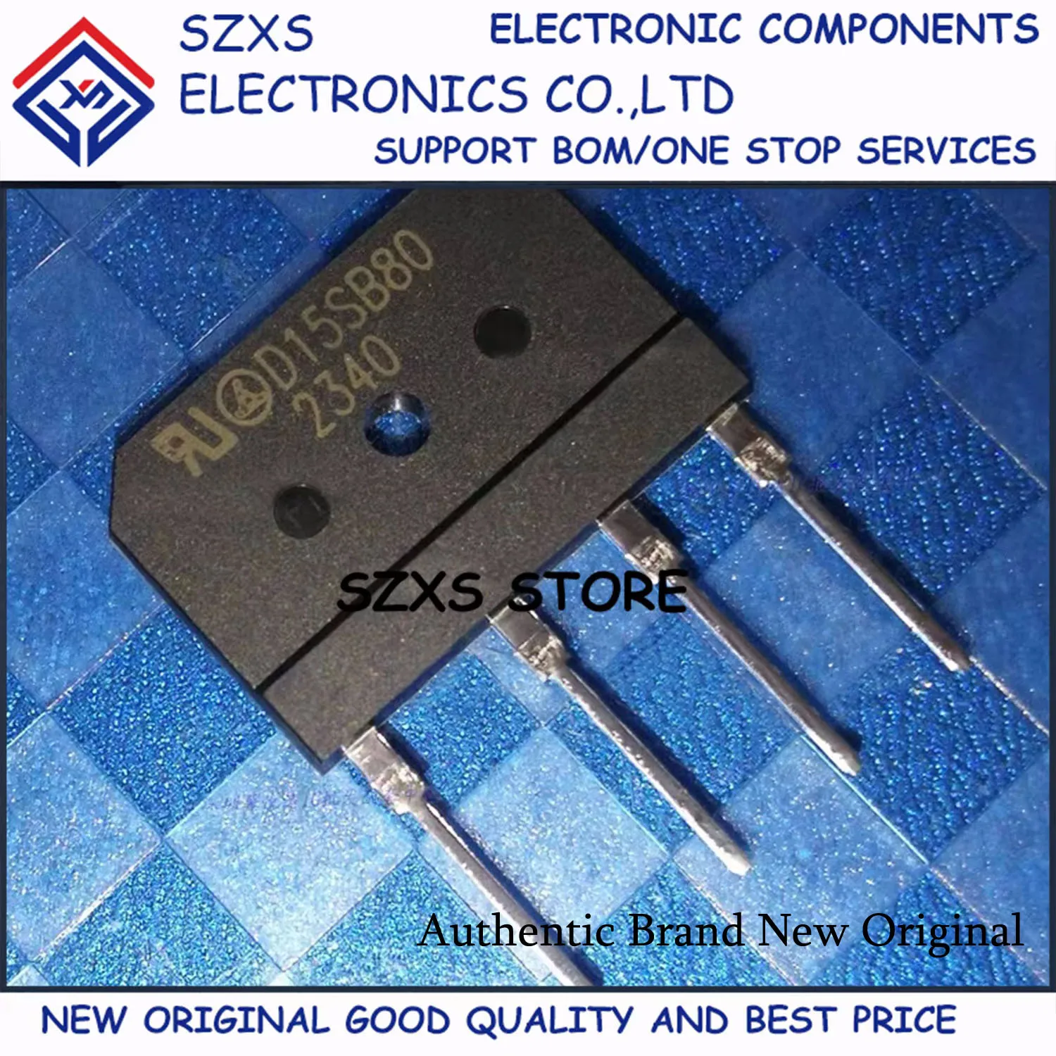 New Original 10Pcs D15SB80 D15SB60 ZIP-4 Induction Cooker Rectifier Bridge In Stock Electronic Components Good Quality