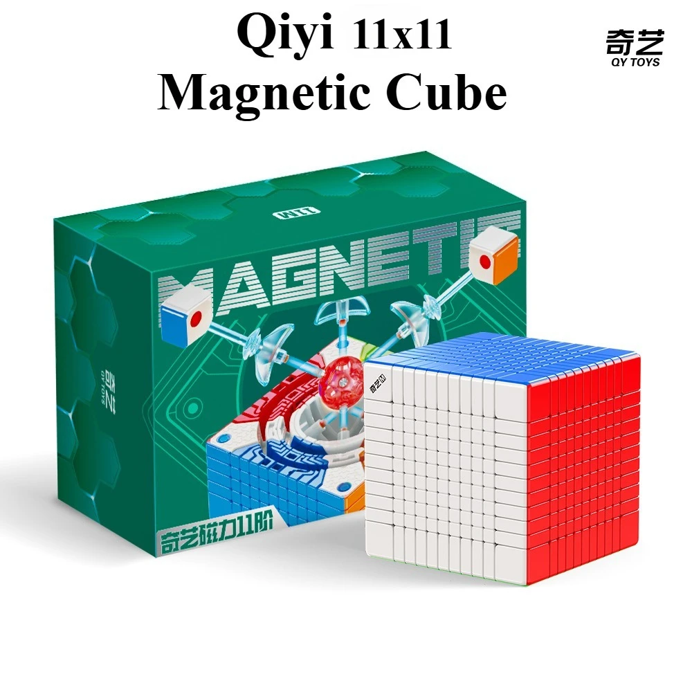 Qiyi magnético 11x11 eje de cubo núcleo magnético de alta gama 11x11x11 cubo de carreras juguete de rompecabezas especial