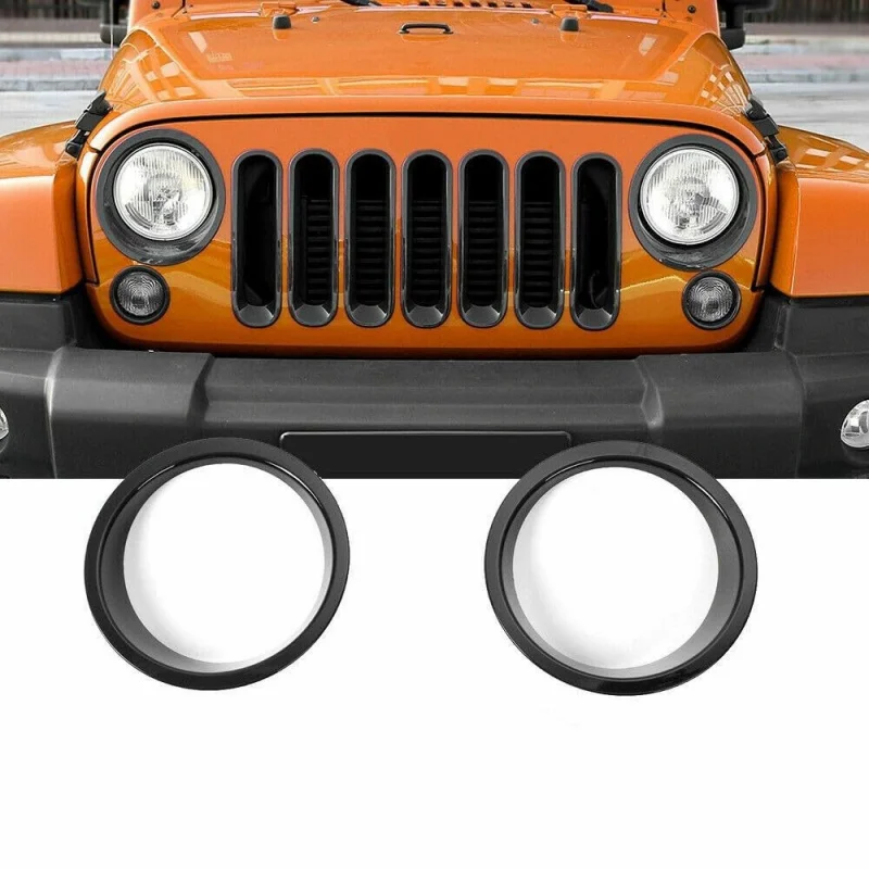

Suitable JK Front Grille Headlight Turn Signal Decorative Cover Accessories