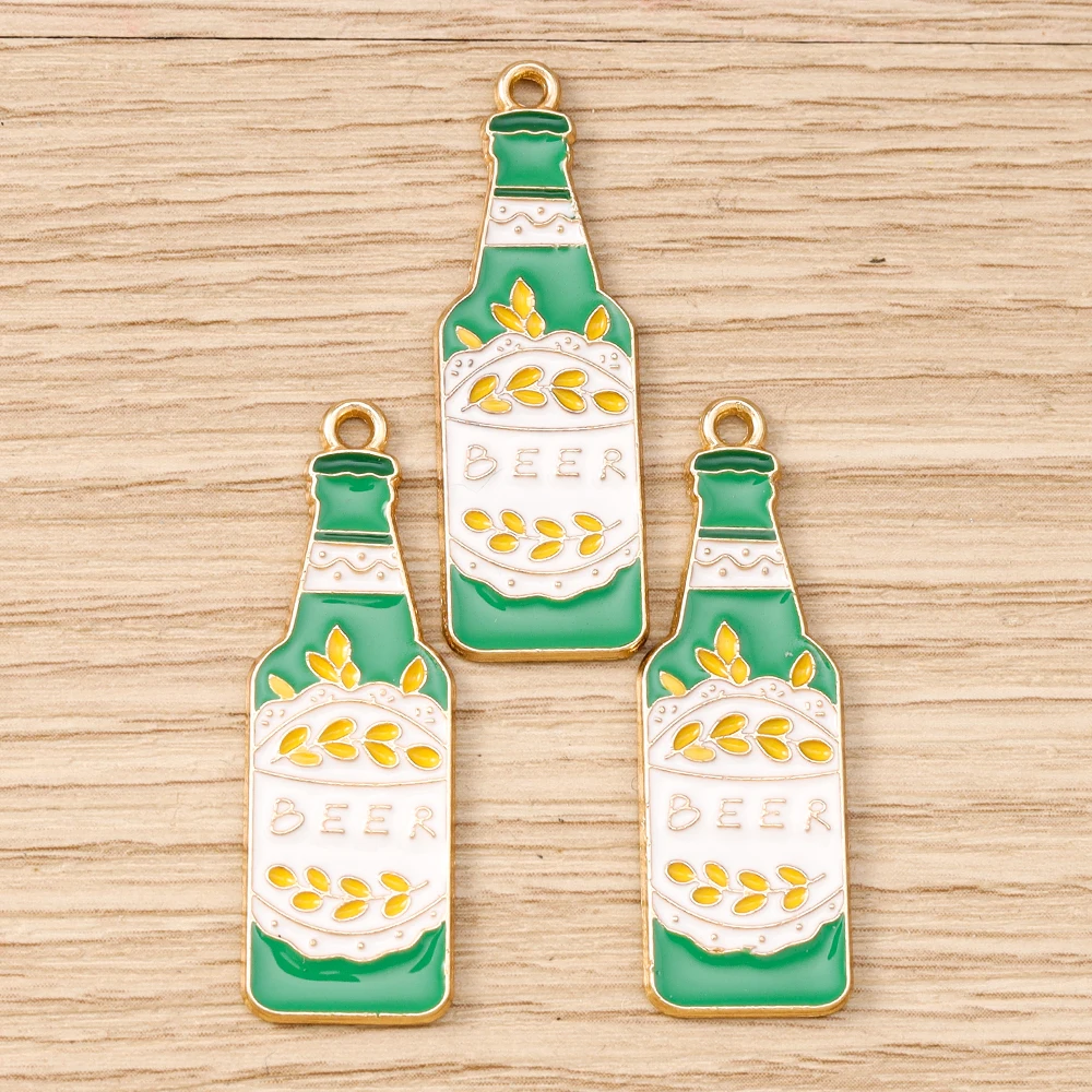Tusember Lustige Emaille Bier Flasche Charms Bier Becher Anhänger Fit Bar Souvenir Nacht Party Halsketten DIY Handgemachten Schmuck Erkenntnisse – Detail 3