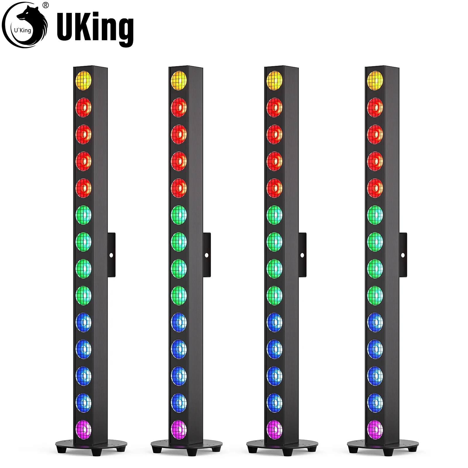 U'King 14X20W RGBW COB ضوء المرحلة بار عالية الطاقة مصفوفة بكسل جدار غسالة أضواء DMX512 ستروب DJ أضواء لعرض الحفلات بار KTV
