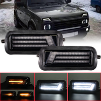 For Lada Niva 4X4 1995- LED tail lights with running turn signal PMMA / ABS plastic function accessories car styling tuning