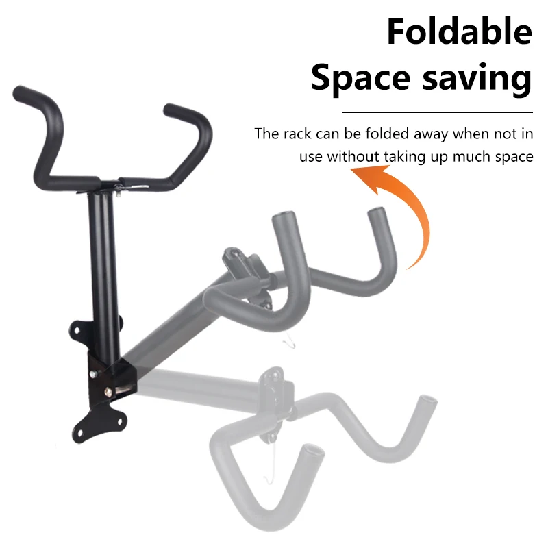 جدار شعاع الطريق شنقا الرف دراجة أطفال سكوتر شماعات اختياري طوي هوك قابل للتعديل جبل ث / حافة عبودية الحزام #3