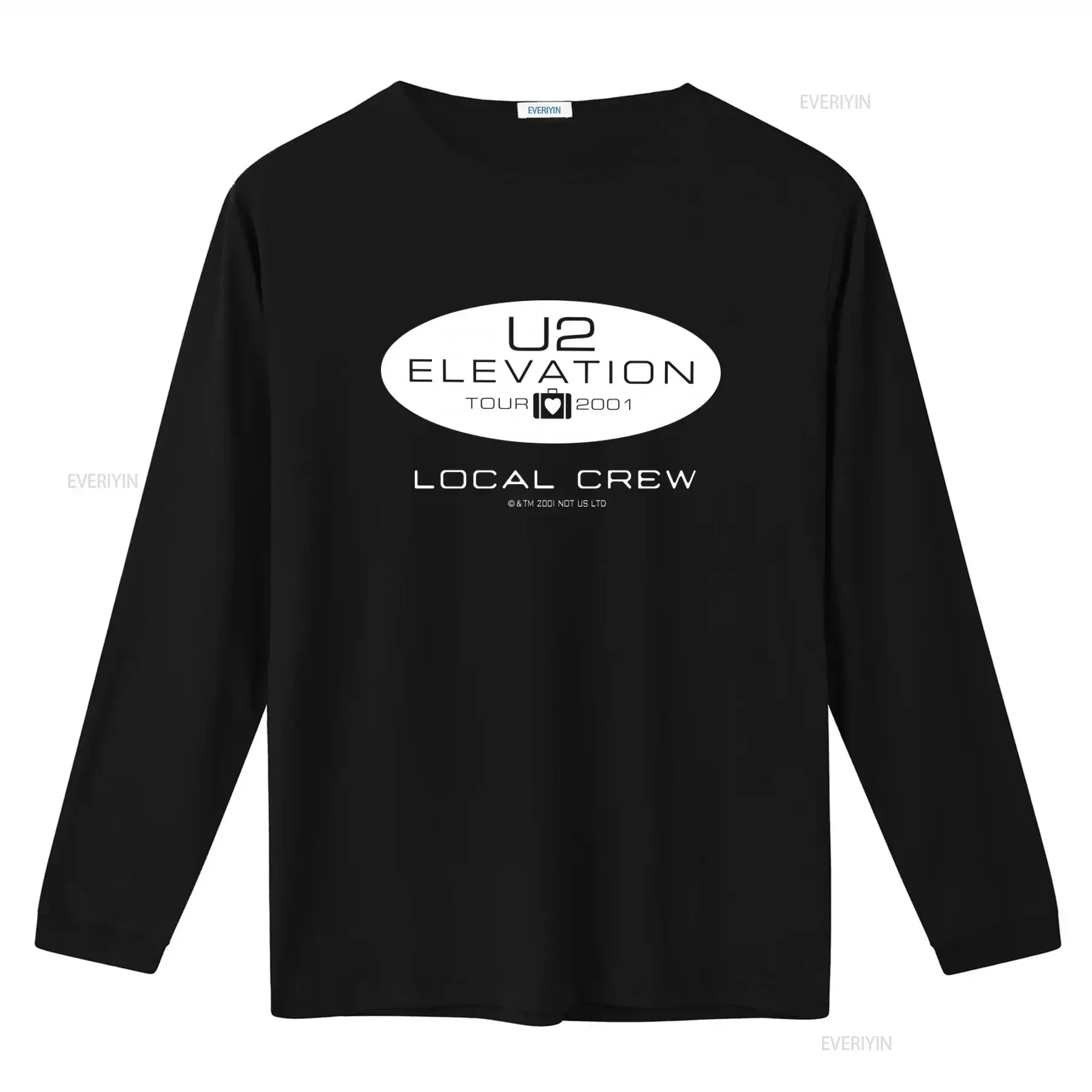 2001 Vintage U2 Elevation Tour Local Crew T Shirt Retro Style Band Merch vintage Washed Slightly designer clothes Comfortable
