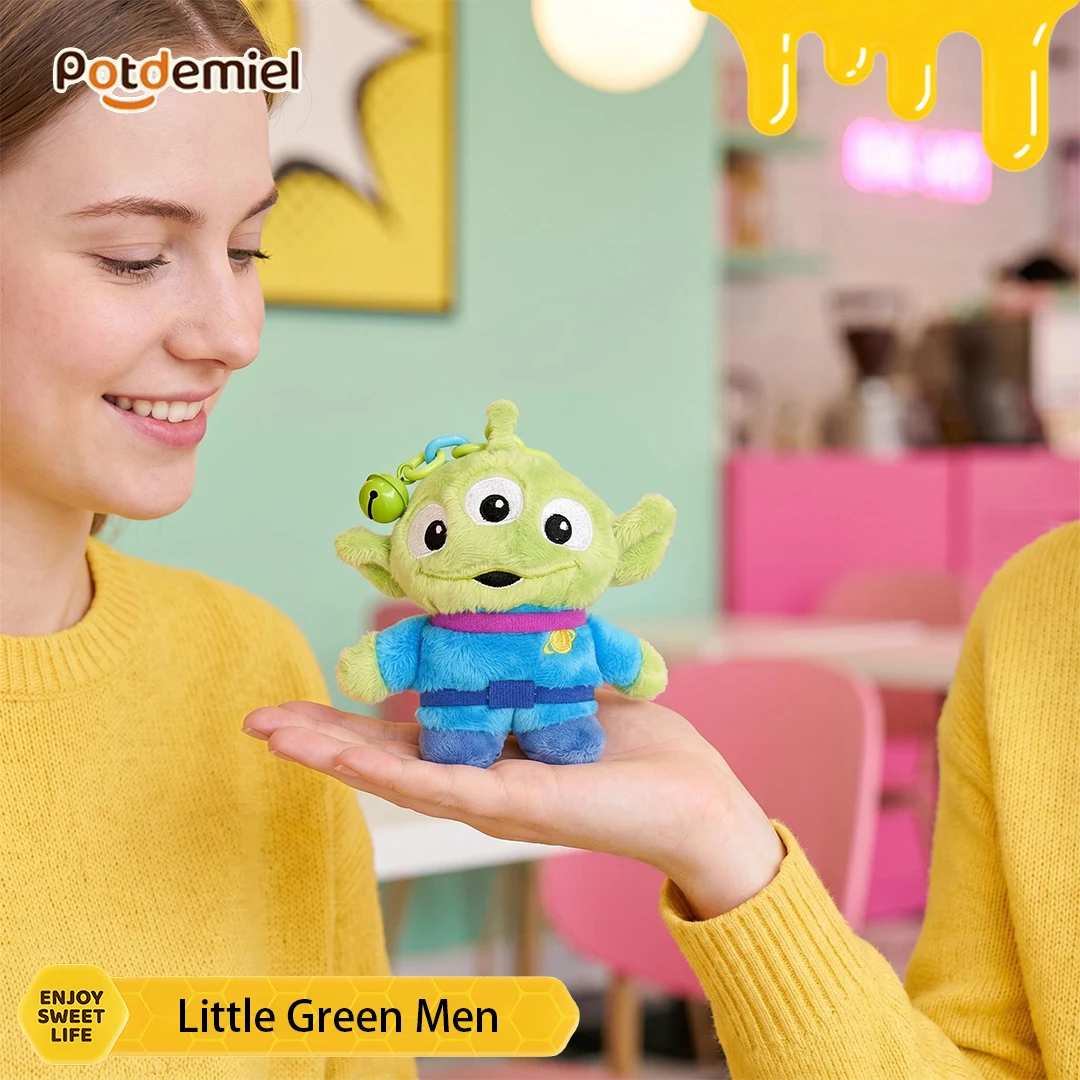 Potdemiel Disney Toy Story Alien Plush Key Charm Three Eyed Alien Doll Phone Charm Childrens Day Gift Bag Pendant Figure view 2