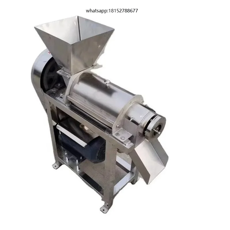 Stainless Steel Industrial Carrot Spiral Juicer Fruit Processing Plant Use High Output & Juice Yield
