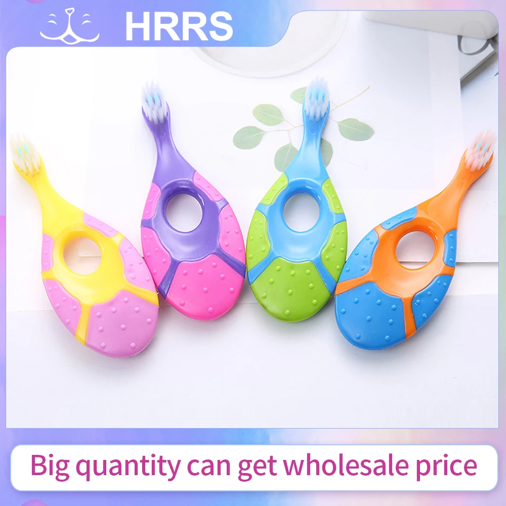 2 قطعة/المجموعة فرشاة أسنان للأطفال مع شعيرات ناعمة خالية من مادة BPA فرشاة أسنان للأطفال التدريب فرشاة أسنان نفضية #4