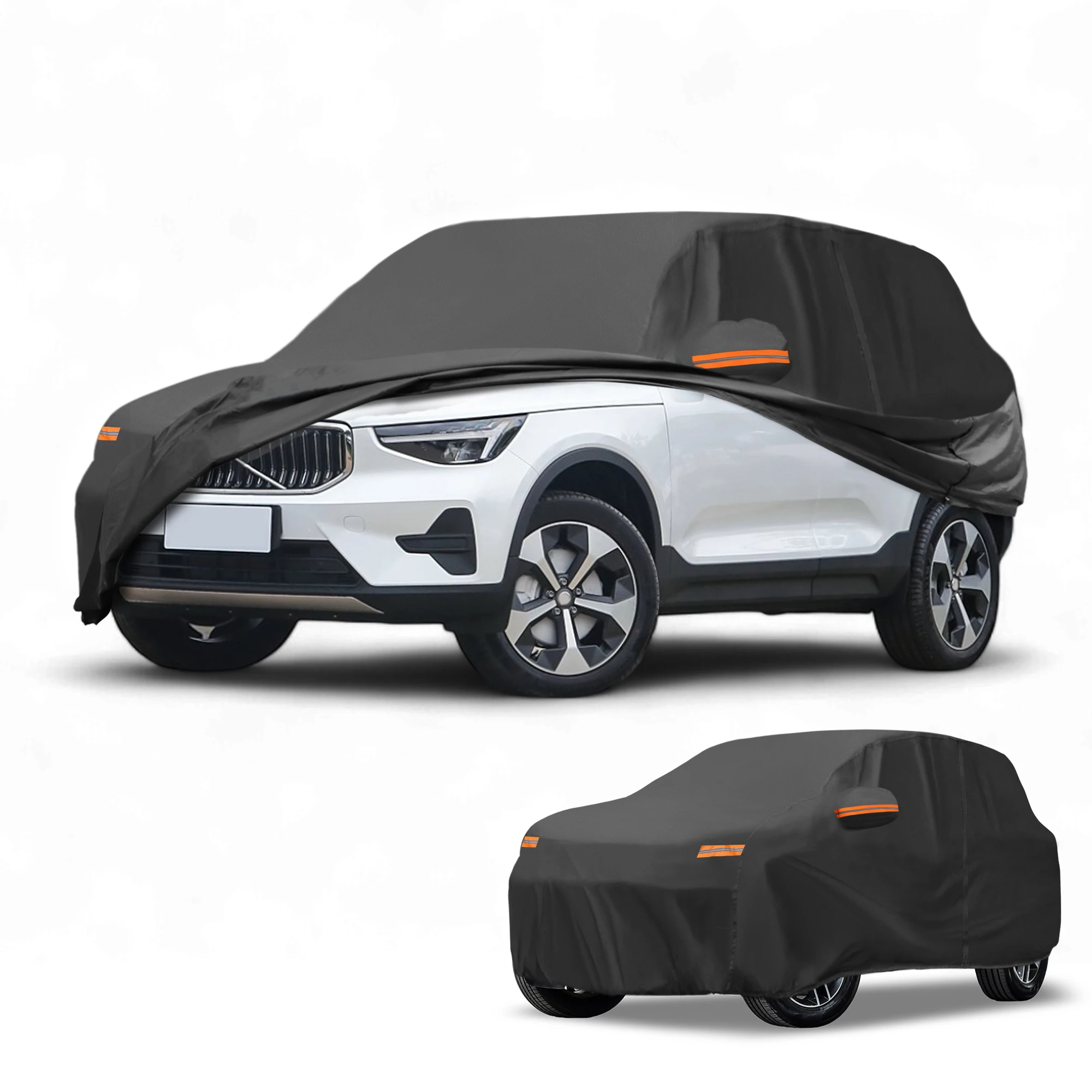 

Чехол для автомобиля Uxcell, водонепроницаемый, всепогодный, защита от солнца и дождя, полный внешний чехол для Volvo Xc40 190T-Pu, черный