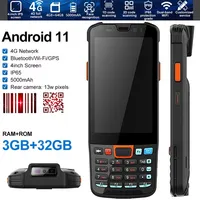 Handheld Android PDA 3GB 32GB 2D Barcode Scanner 4G Lte WiFi Bluetooth IP65 Portable Warehouse Data Collector 1D 2D QR Scanners