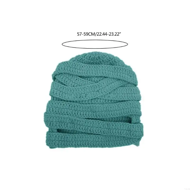 y5jd mummy قبعة مضحكة بالاكلافا knit balaclava هالوين الحزب قبعة الهالوين بالاكلافا الجدة بوزة بوزة