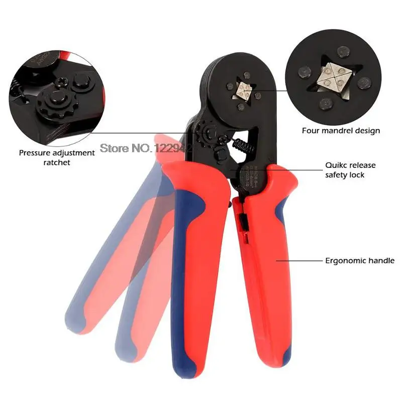 Multifunctional Line Pressing Clamp Terminal Crimping Pliers Insulation OU VE Tube Type Pliers Hand Tools