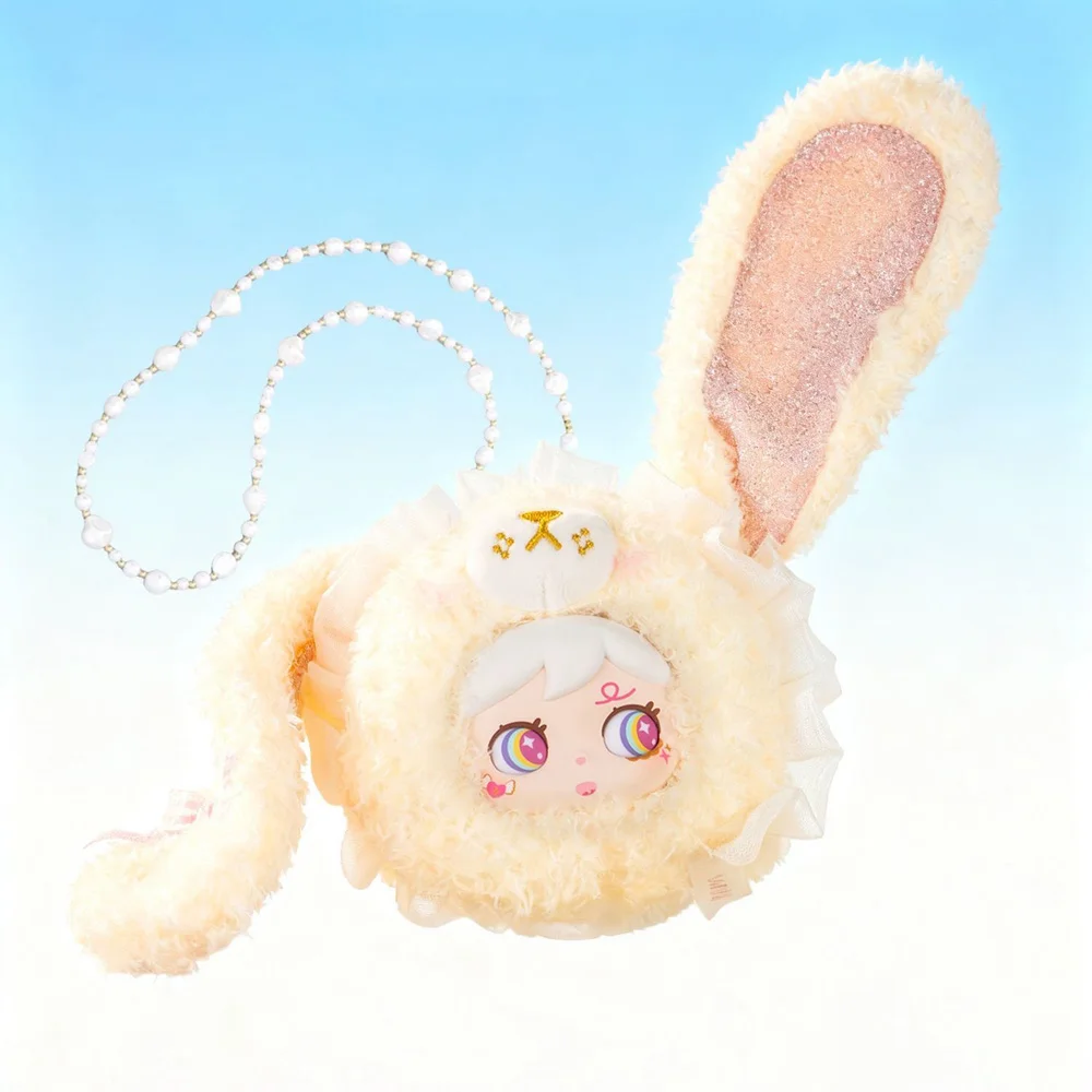 Blind Box Plush Doll Kawaii Character Toy Collectible Mystery Box Series Soft Fluffy Pendant Keychain Cute Stuffed Animal Gift F