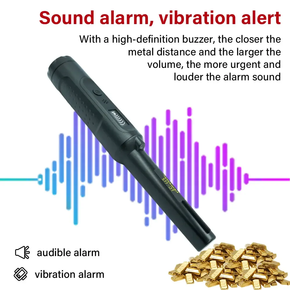 Detector de Metales portátil TC-112, escáner subterráneo de alta sensibilidad, varilla de posicionamiento impermeable, búsqueda para joyería de oro y plata