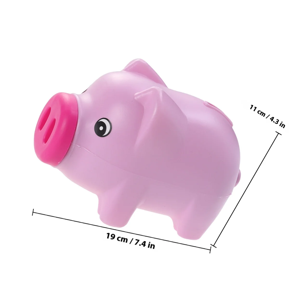 Plastic Spaarpot Munt Bank Spaarpot Spaarpot Kinderkamer Decor Rose Rood Moedigt Kindbesparend Schattig Tafelplank aan