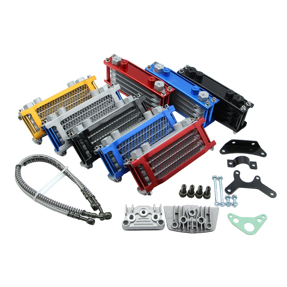 Motorcycle Oil Cooler Oil Radiator Kit For CRF XR KLX 50 70 90 110 125 140cc SSR Taotao Coolster Kayo Apollo Dirt Pit Bike ATV