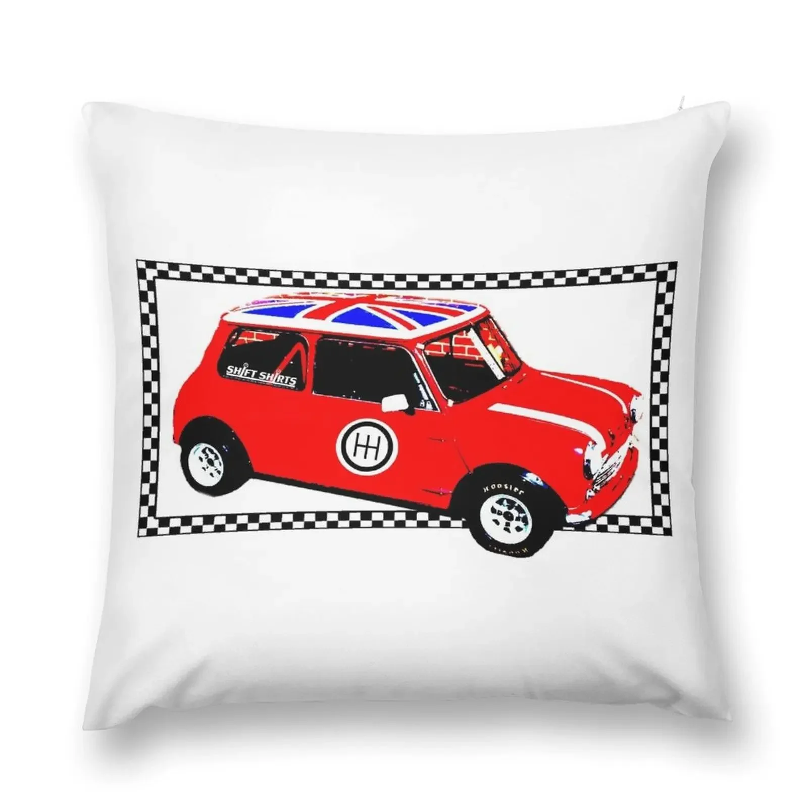 Shift Shirts Small Packages – Morris Mini Cooper Inspired Throw Pillow Sofa Cushion Marble Cushion Cover pillow