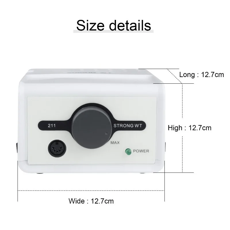 Micromotor eléctrico para manicura y pedicura, máquina pulidora de uñas 211, 65W, 35000rpm, 120II